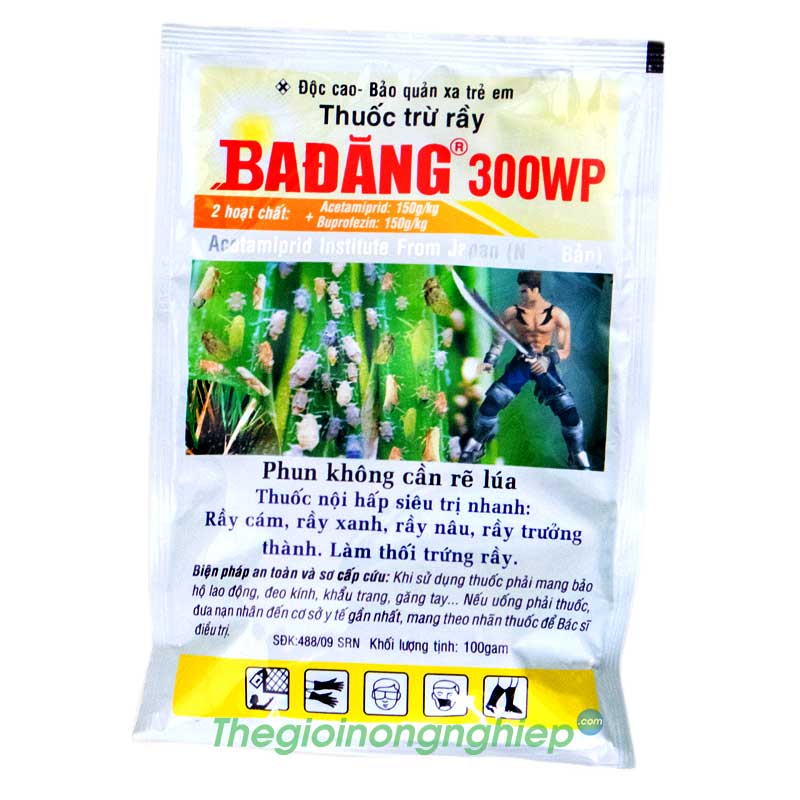 Thuốc trừ sâu rầy Ba Đăng 500WP